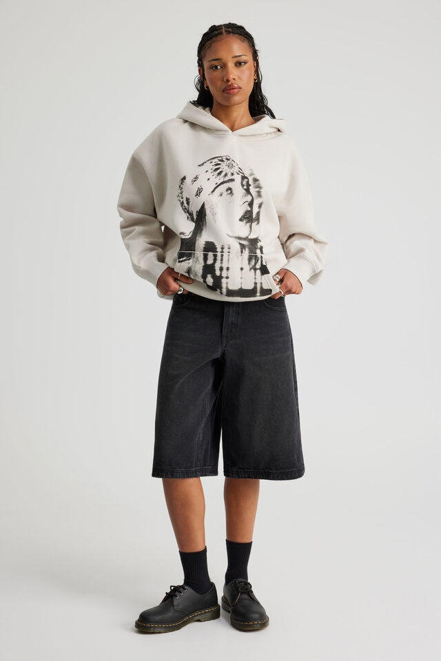 Music Merch Hoodie, LCN BRA PEBBLE/BILLIE EILISH