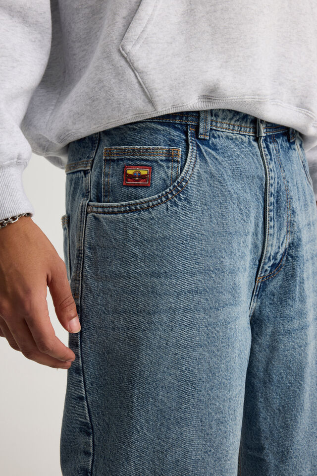 Sonic X Half Half El Grande Denim Short, LCN SEG CLASSIC BLUE/SONIC THE HEDGEHOG
