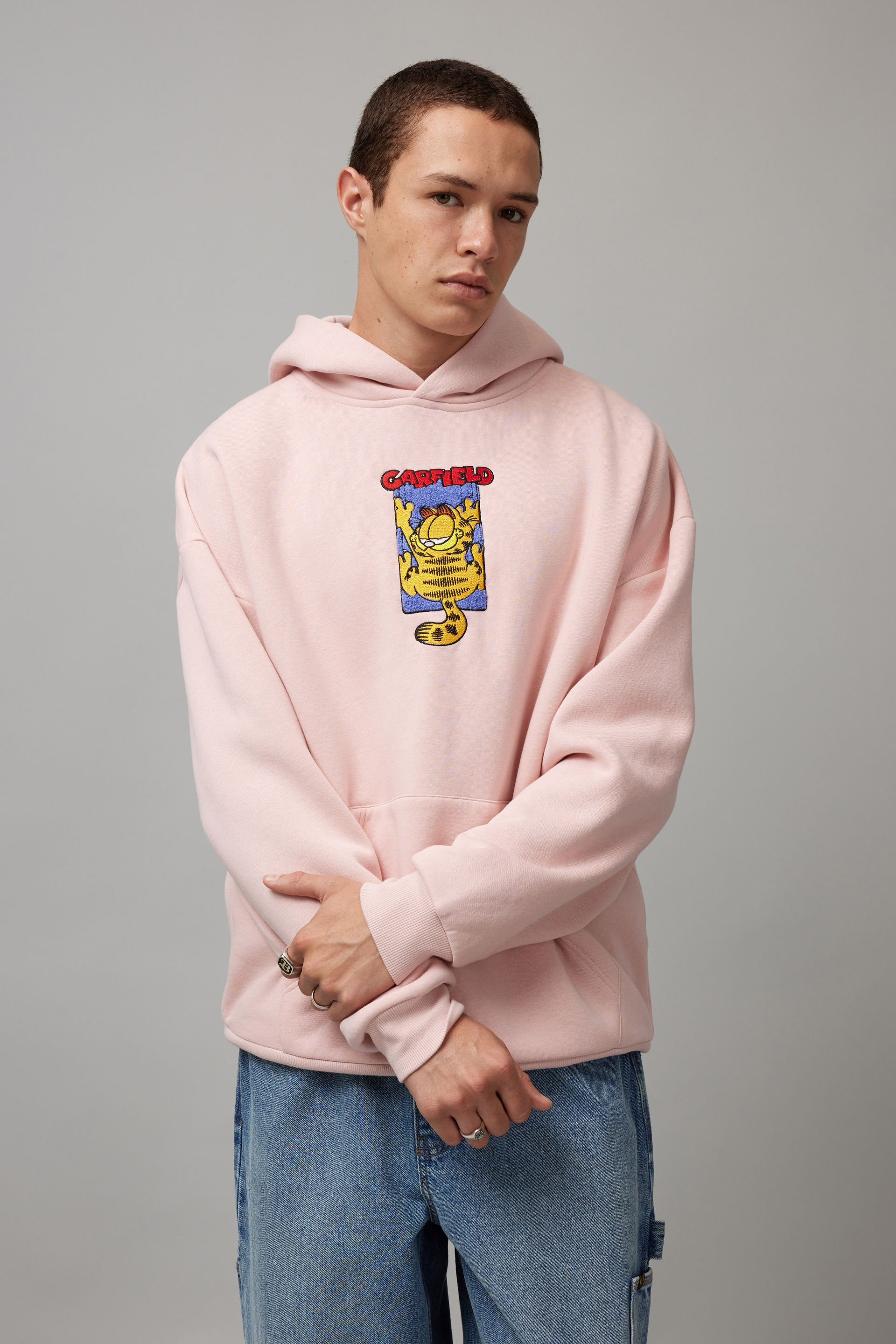 Garfield hoodie pink best sale