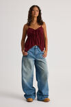 Jamie Lace Cami, CHERRY LACQUER - alternate image 2