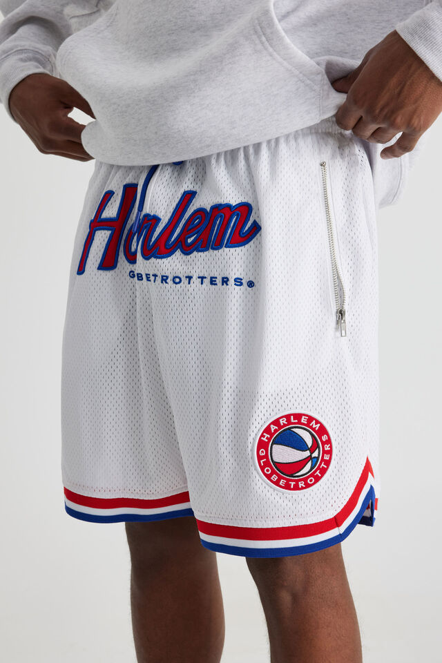 Harlem Globetrotters Basketball Short, LCN HGT WHITE/HARLEM CLASSIC