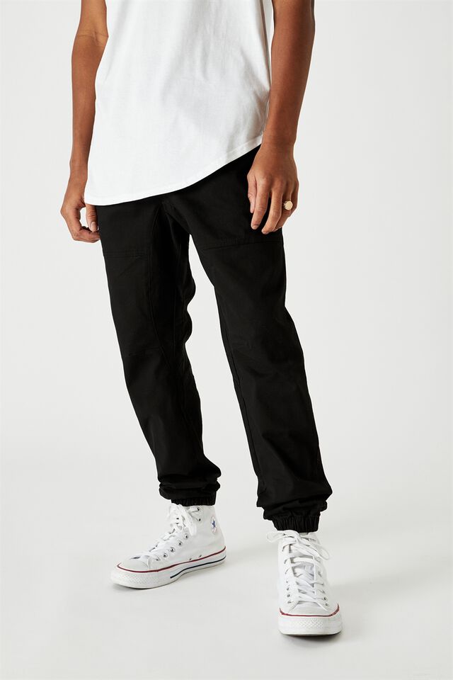 Cuffed Pant, BLACK