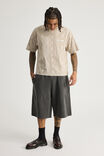 Baggy Track Short, WASHED BLACK/PLEATED - alternate image 2
