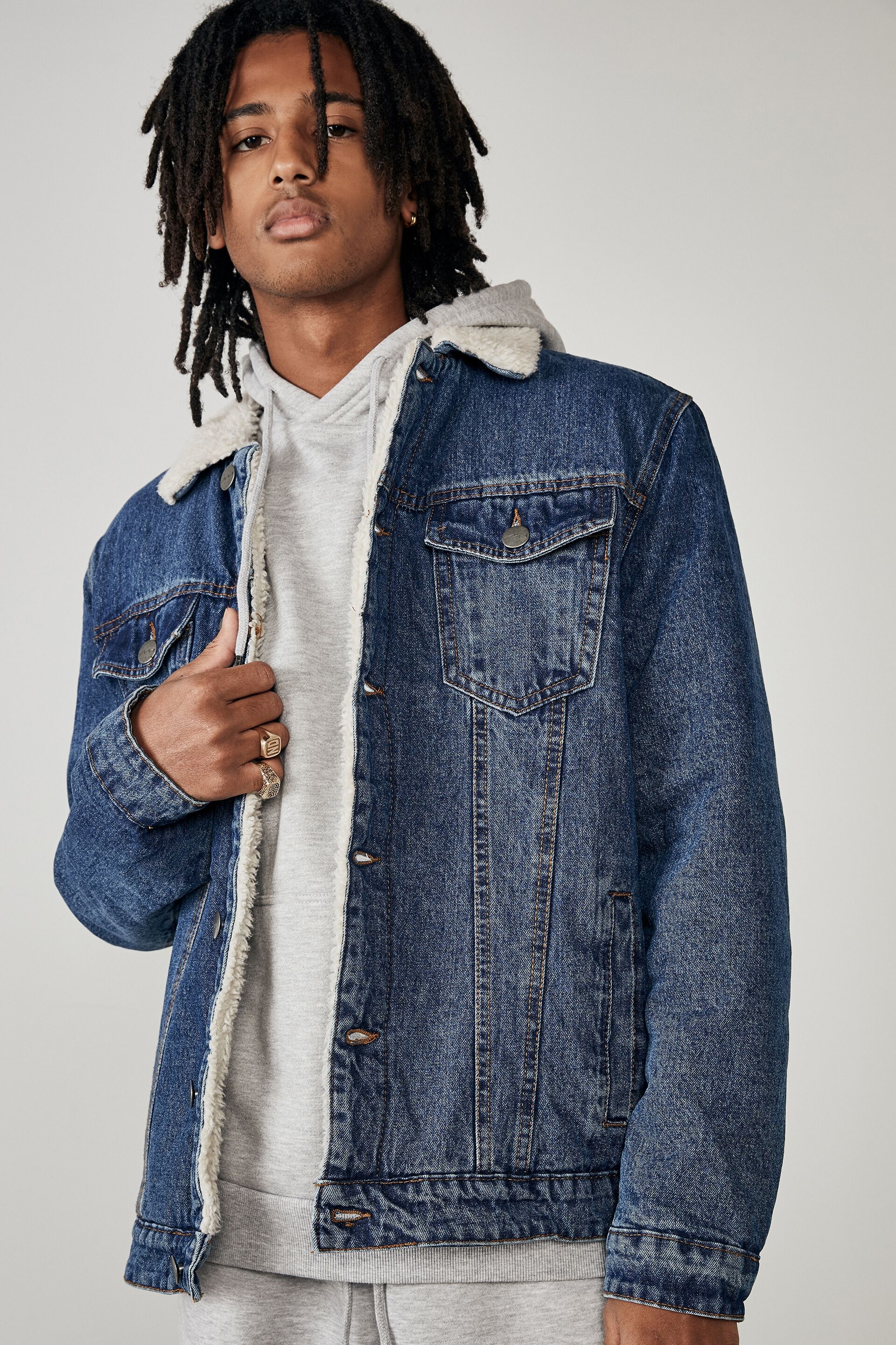 Factorie sherpa jacket clearance