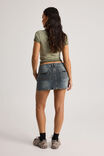 Stretch Denim Skirt, MIDNIGHT INDIGO - alternate image 3