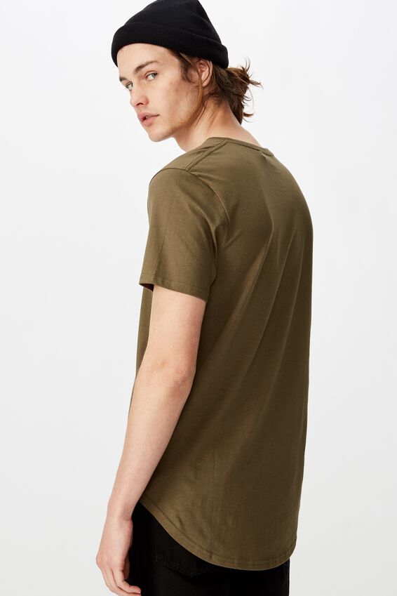 Curved T Shirt, CLOVER