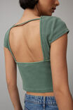 Hazel Open Back Tee, WASHED SUMMER IVY - alternate image 4