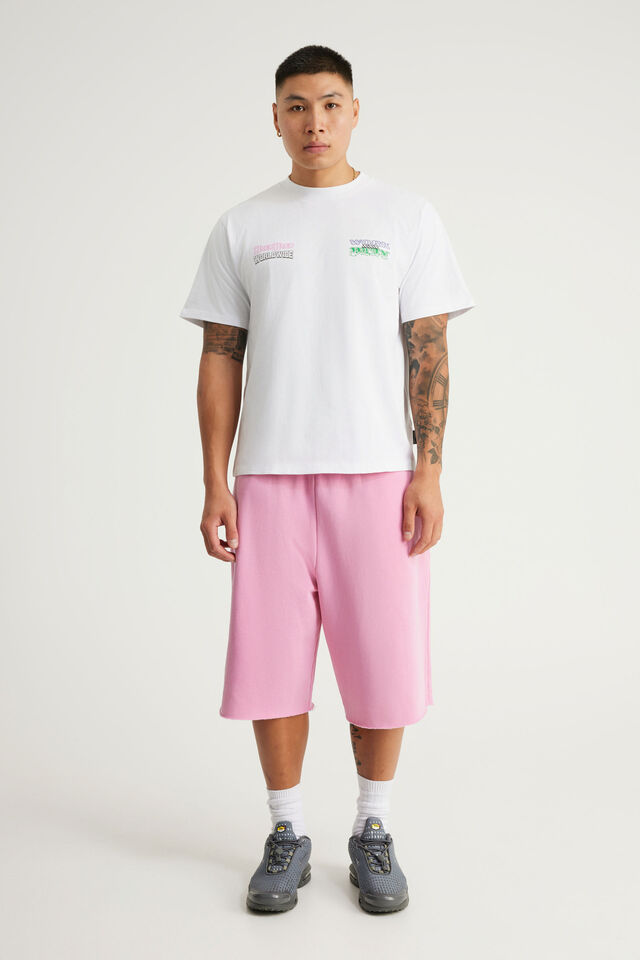 Half Half Heavyweight Core Fit Tshirt, HH WHITE/STACKER