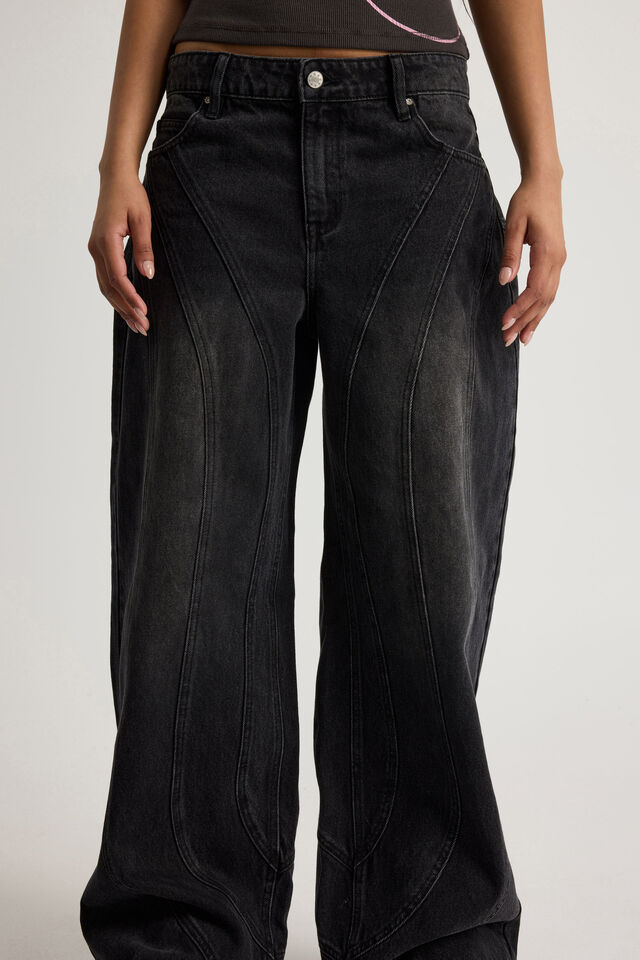 Jagger Baggy Jean, EXTREME BLACK WASH
