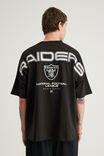 Box Fit Nfl Tshirt, LCN NFL BLACK/RAIDERS CURVE SUPERSCRIPT - example image 3