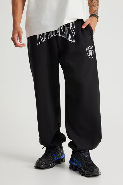 Nfl Track Pant, LCN NFL BLACK/OAKLAND RAIDERS