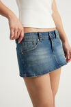 Plastics Micro Skirt, RUMOUR BLUE - example image 4