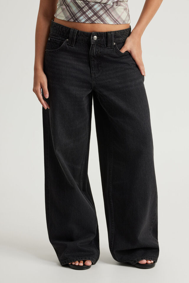 Mid Rise Baggy Jean, BACKSTAGE BLACK