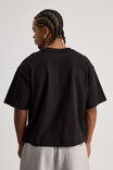 Boxy Cropped Tshirt, BLACK - alternate image 3