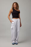 Gemma Asymmetric Shoulder Tank, BLACK - alternate image 2