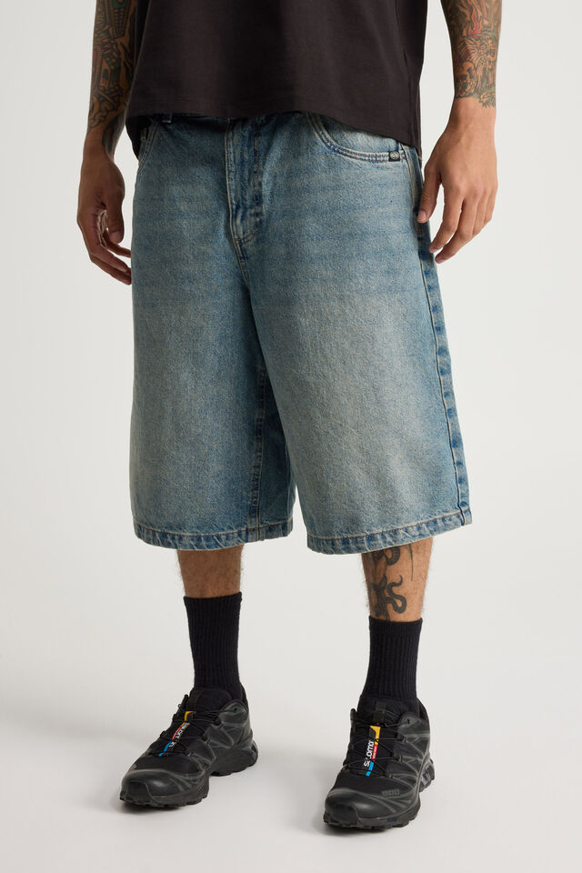 Half Half El Grande Denim Short, NIAGARA BLUE