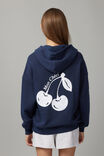 Original Hoodie, WASHED NAVY/CHERRY - alternate image 3