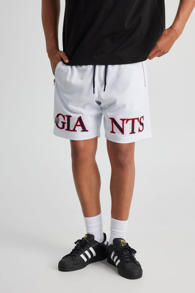 Nfl Basketball Short, LCN NFL WHITE/NY GIANTS LARGE