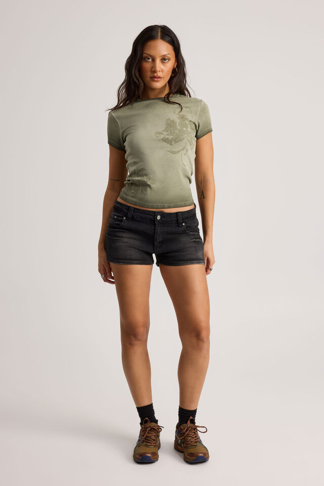 Stretch Denim Short, EXTREME BLACK WASH