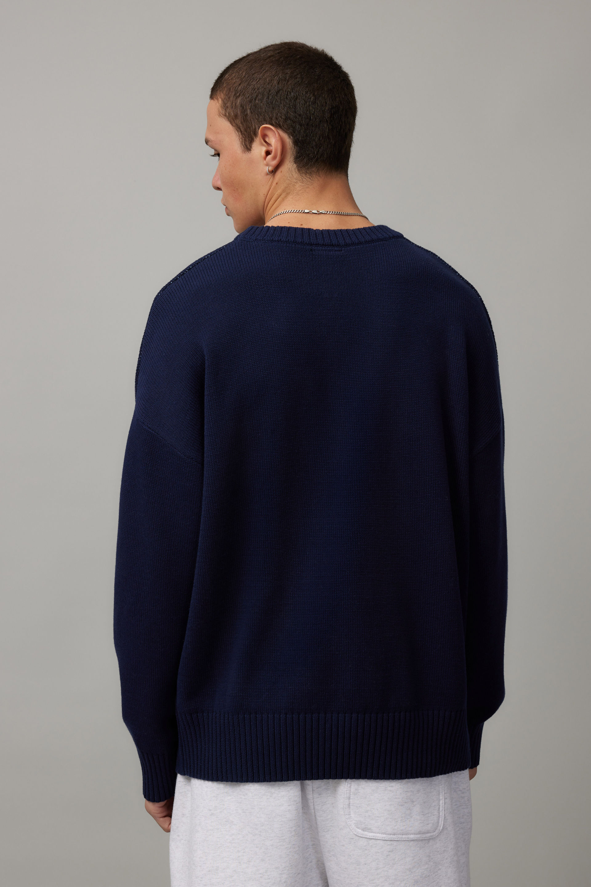 Boxy Crew Neck Knit
