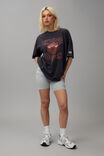 Nba Oversized Graphic Tee, LCN NBA BULLS BASKETBALL / WASHED BLACK - alternate image 4