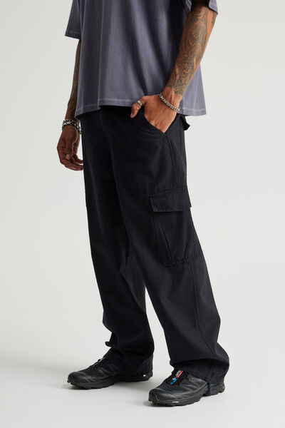 Notion Baggy Cargo Pant, WASHED BLACK