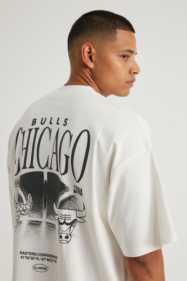 Box Fit Nba T Shirt, LCN NBA CLOUD/BULLS WORLDWIDE