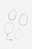 Layered Festive Necklace, SILVER - example image 1
