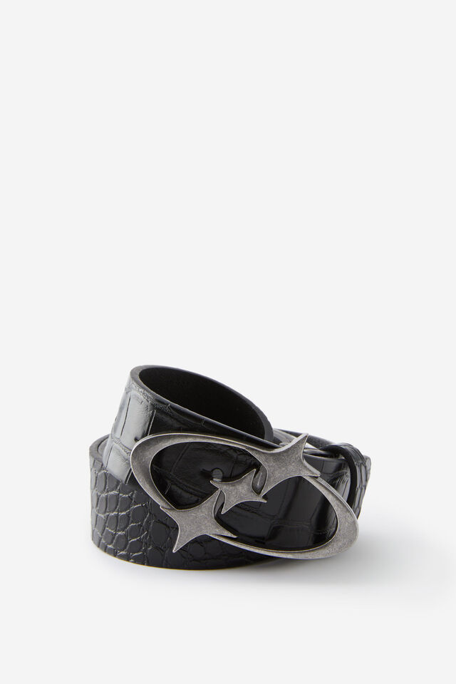 Notion Logo Belt, NOTION BLACK ANTIQUE SILVER