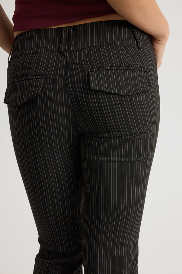 Jamie Dress Pant, BLACK PINSTRIPE