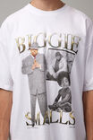 Oversized Music Merch T Shirt, LCN MT WHITE/BIGGIE CHROME HOMAGE - alternate image 4