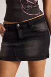 Stretch Denim Skirt, EXTREME BLACK WASH - alternate image 4