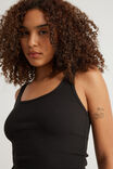 Authentics Scoop Rib Tank, BLACK - alternate image 4