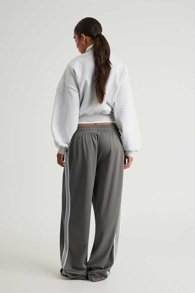 Open Gallery Wide Leg Track Pant, OG TITANIUM