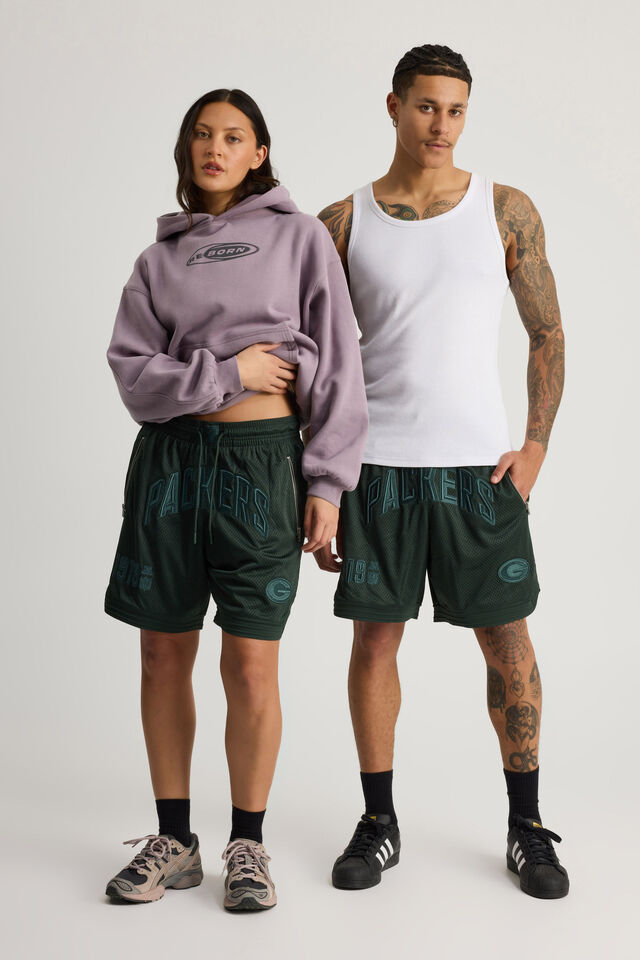 Nfl Basketball Short, LCN NFL KELP/PACKERS STEALTH