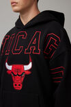 Nba Hoodie, LCN NBA BLACK/CHICAGO BULLS SUPERSIZE - alternate image 4