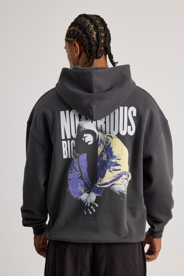 Music Merch Hoodie, LCN MT SLATE/BIGGIE NOTORIOUS