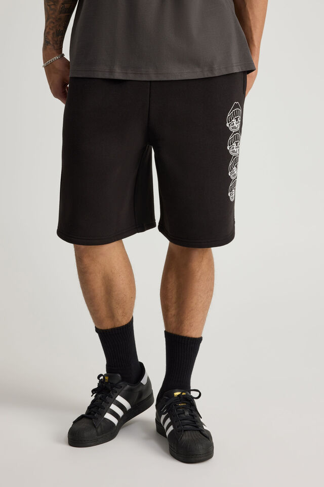 Half Half Regular Track Short, HH BLACK/SURF RIOT