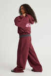 Classic Wide Leg Trackpant, WASHED CHERRY LACQUER - alternate image 3