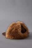 Open Gallery Fur Trapper Cap, OG CHOC W FUR - alternate image 2