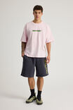Half Half Heavyweight Box Fit Graphic Tshirt, HH PINK ICE/HALF HALF UNDERGROUND - alternate image 2