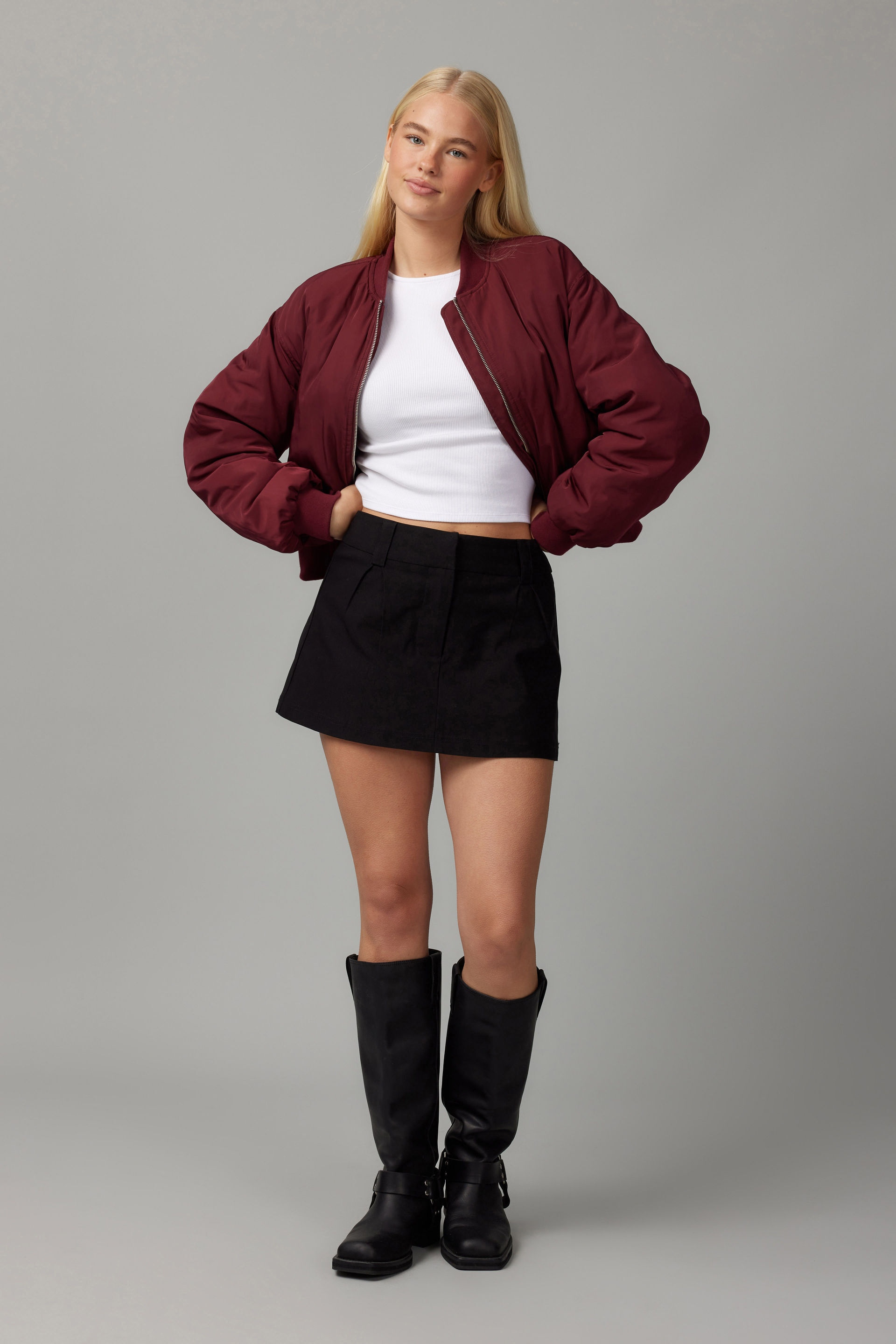 Black pleated skirt factorie clearance