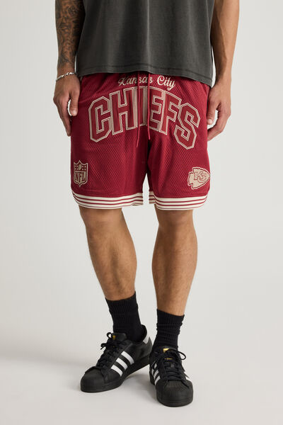 Nfl Basketball Short, LCN NFL TUSCAN RED/KANSAS CITY CLASSIC CHIEFS
