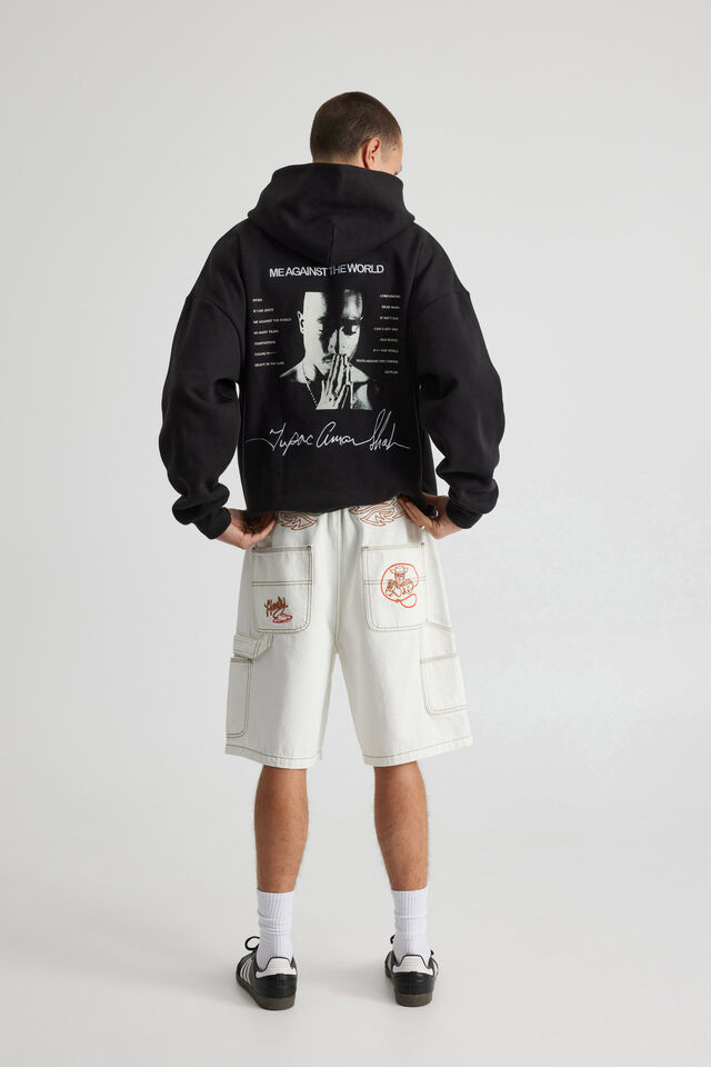 Toy Story X Half Half Painter Denim Short, LCN DIS IVORY/TOY STORY HOWDY