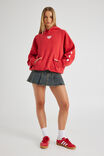 Harley Slouchy Hoodie, RANCH RED/BROKEN HEARTS CLUB - alternate image 2