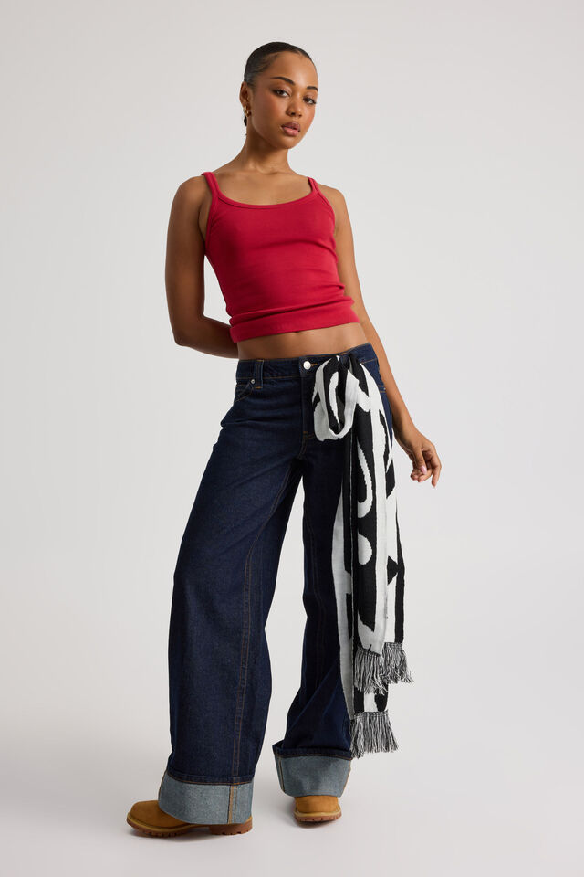 Low Rise Relaxed Jean, RAW INDIGO