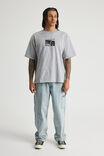 Box Fit Music Merch T Shirt, LCN BRA STEEL MARLE/TUPAC ME AGAINST - alternate image 2