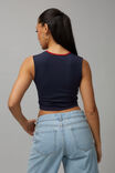 Sports V Neck Tank, NAVY BLAZER/NYC 94 - alternate image 3