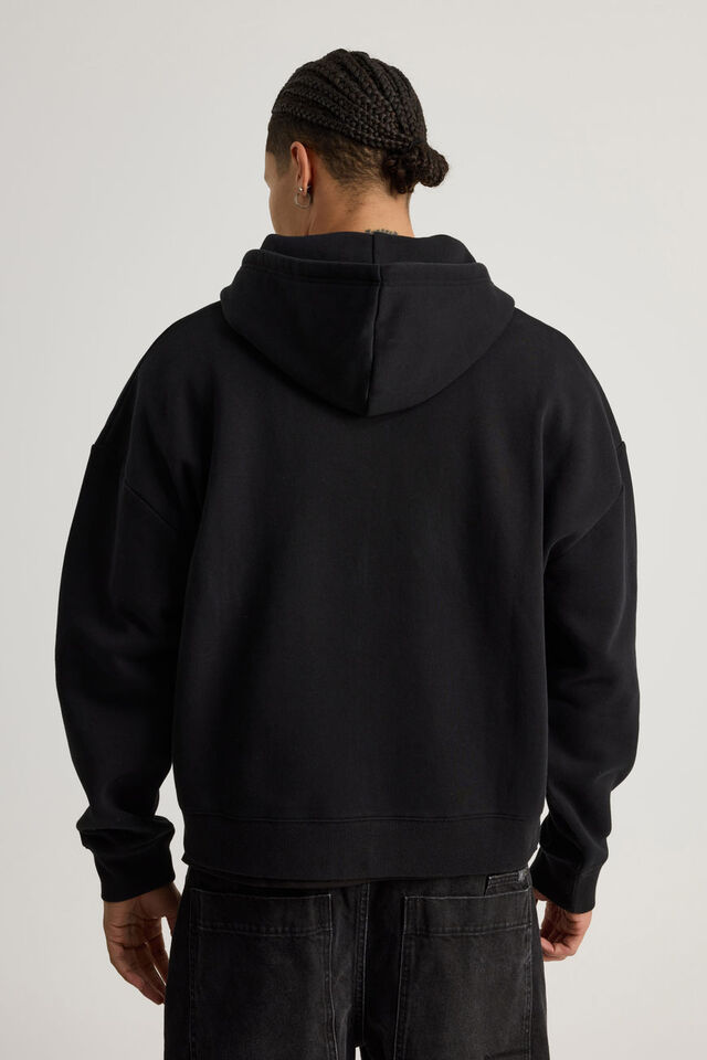 Notion Zip Thru Hoodie, NTN WASHED BLACK/NOTION BADGES