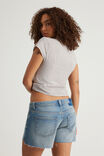 Short Sleeve Fitted Shirt, PINK NEUTRAL CHECK - example image 3